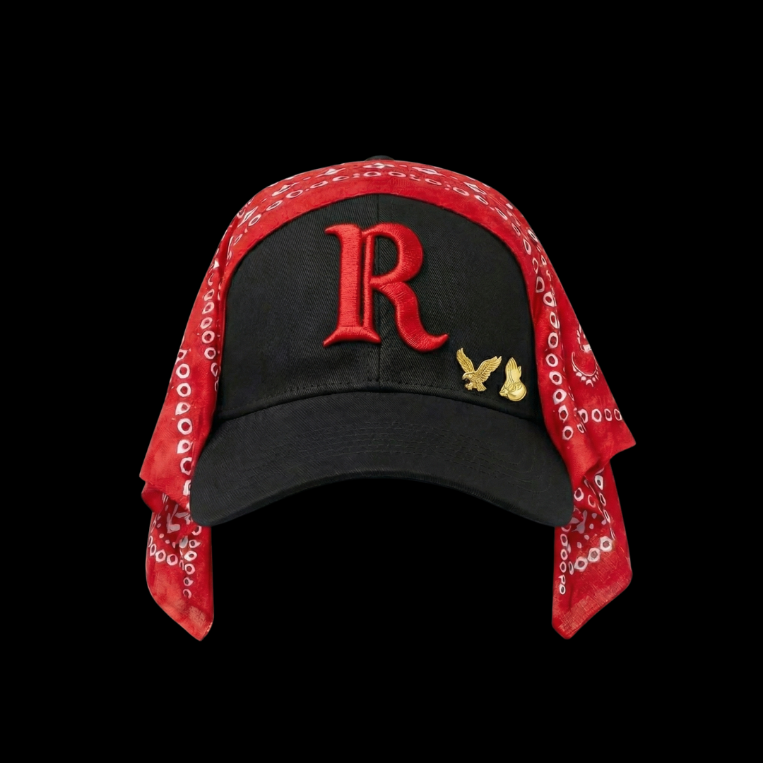 Red Letter "R" Hat (Black/Red)