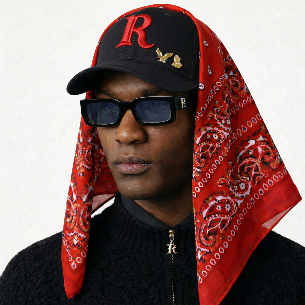 Red Letter "R" Hat (Black/Red)