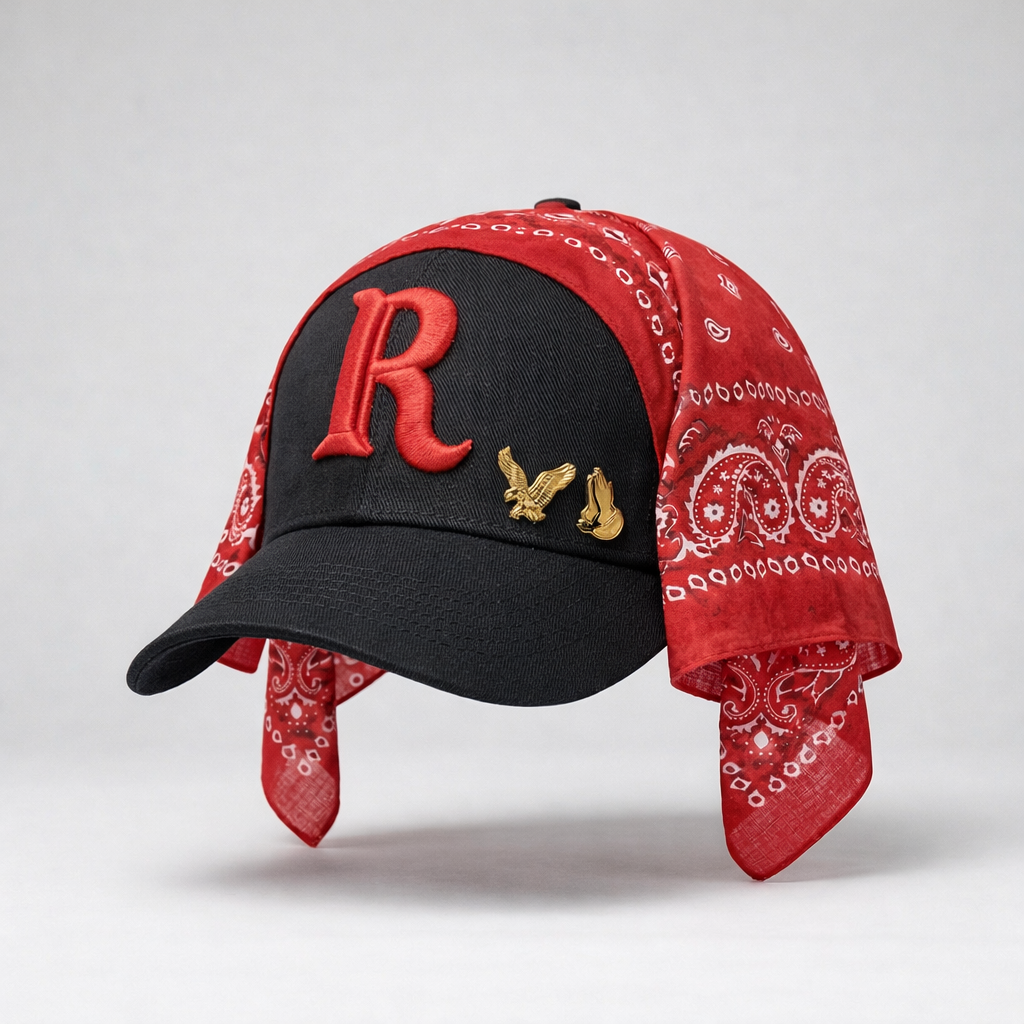 Red Letter "R" Hat (Black/Red)