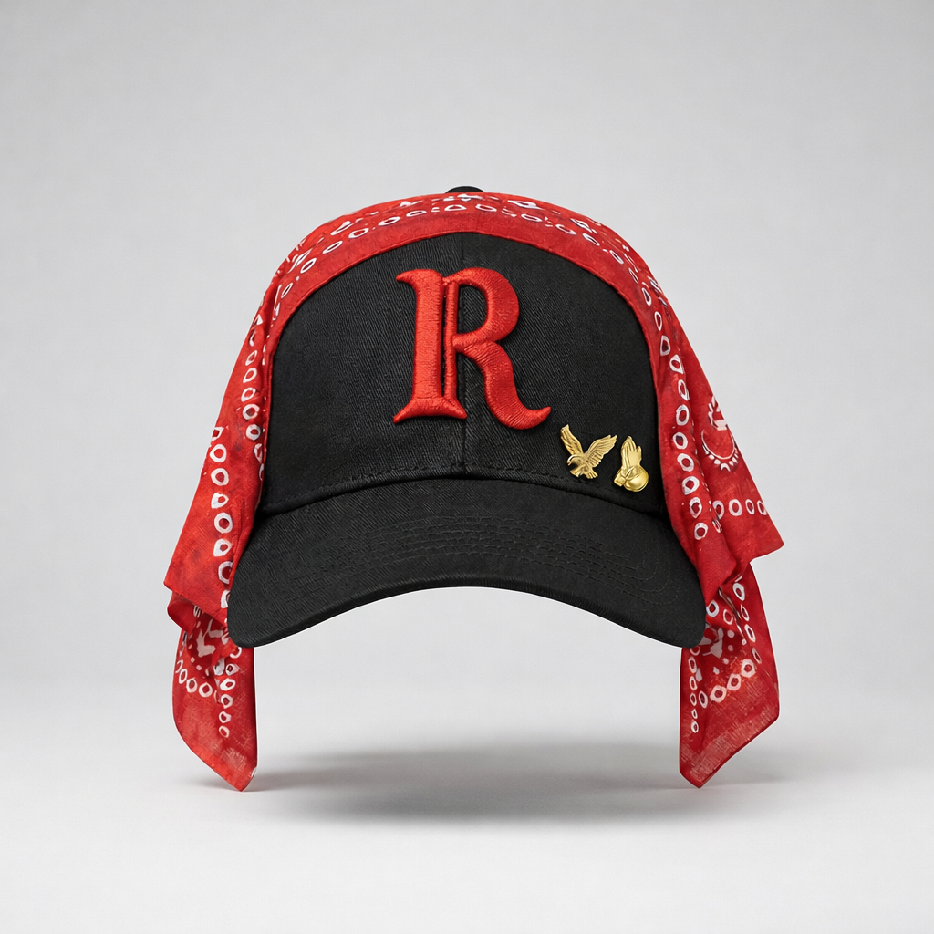 Red Letter "R" Hat (Black/Red)